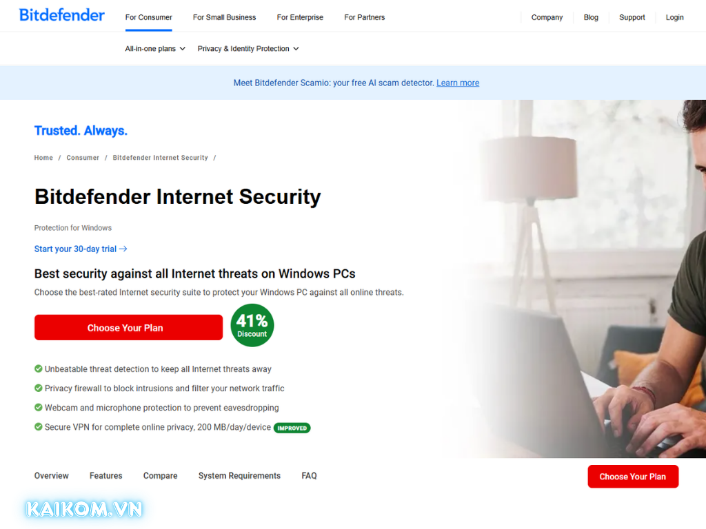 Cách mua key Bitdefender Internet Security giá rẻ