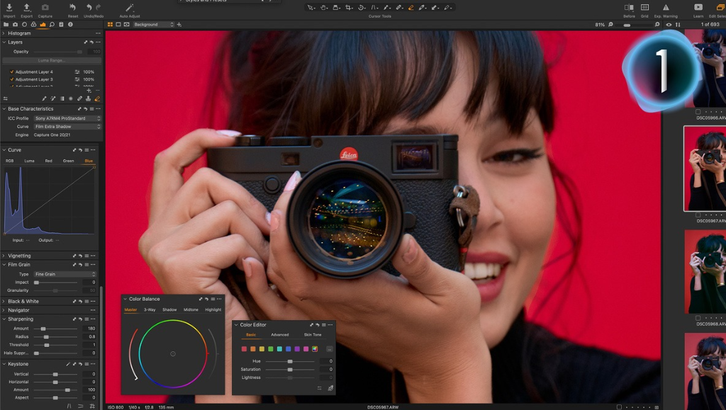 Capture One dành cho nhiếp ảnh gia, studio chuyên nghiệp