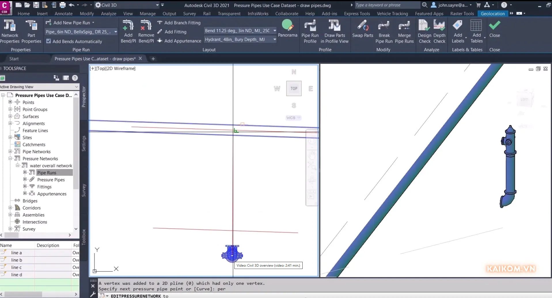 Civil 3D giúp thiết kế và phân tích hệ thống thoát nước