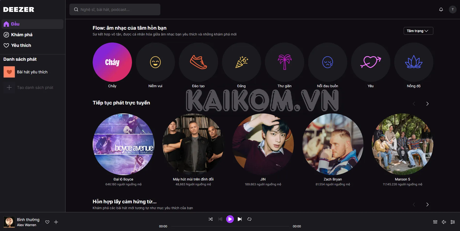 Nghe nhạc không quảng cáo với Deezer Premium