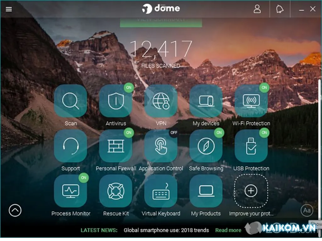 Panda Dome Essential đầy đủ chức năng bảo mật thiết bị, wifi, dữ liệu của bạn