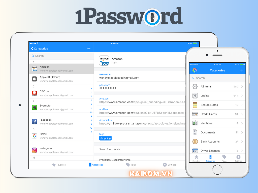 Tài khoản 1password là gì?