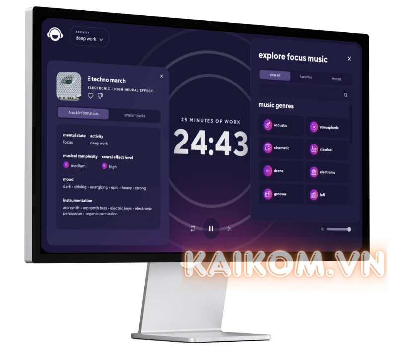 Giao diện người dùng trực quan và tối giản