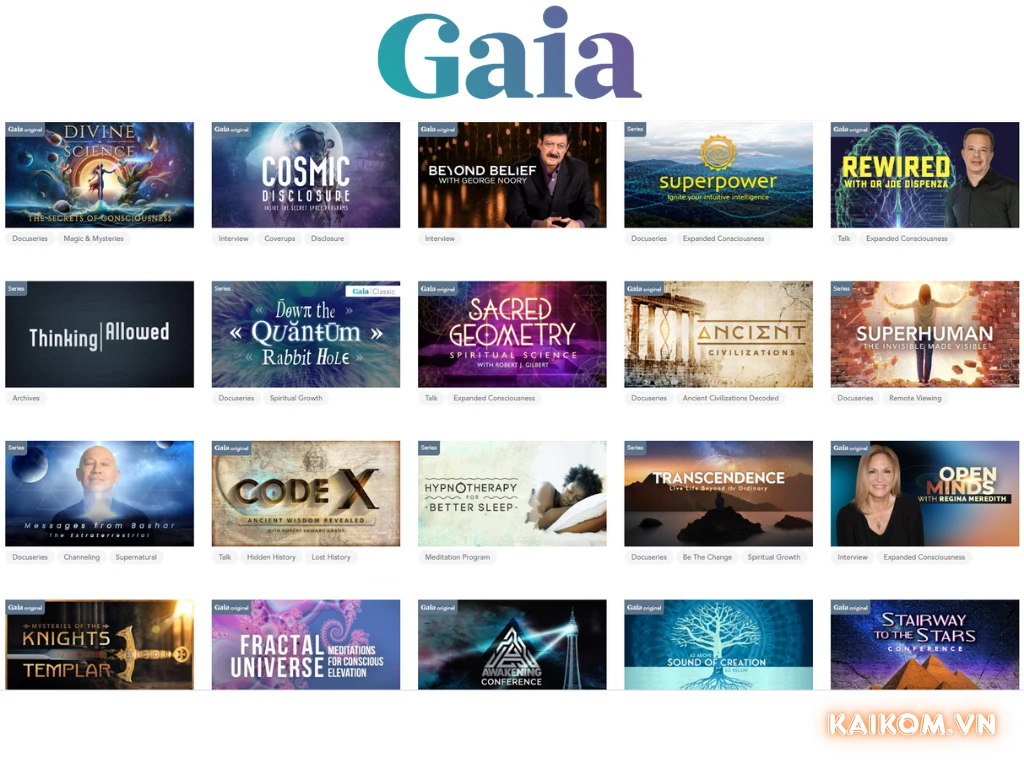 Những tính năng của tài khoản Gaia