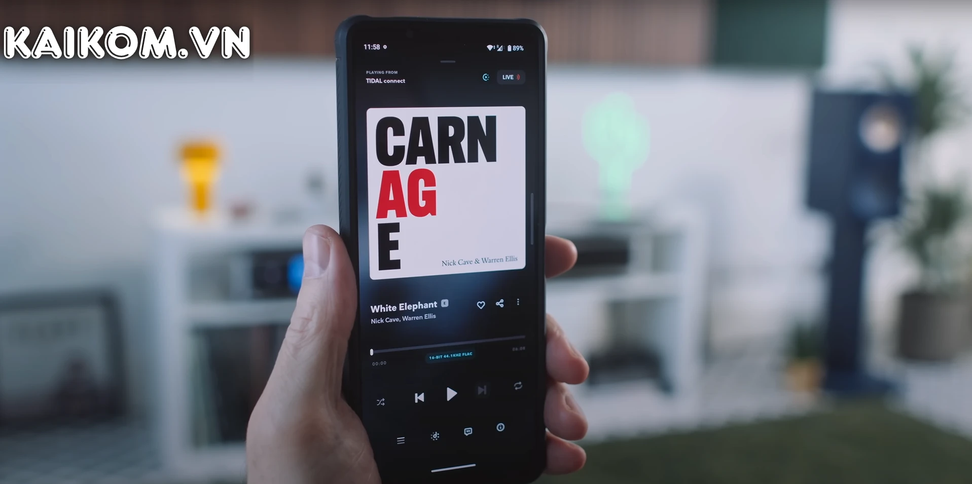 Nghe ngoại tuyến, không quảng cáo với Tidal