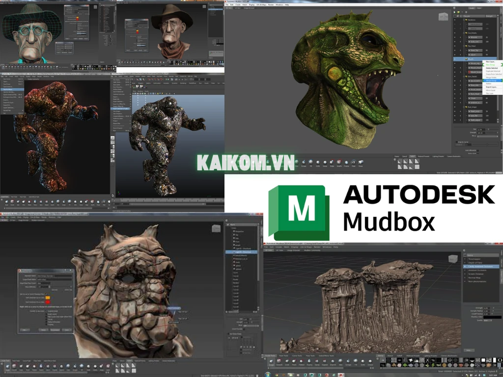 Những tính năng vượt trội của Autodesk Mudbox