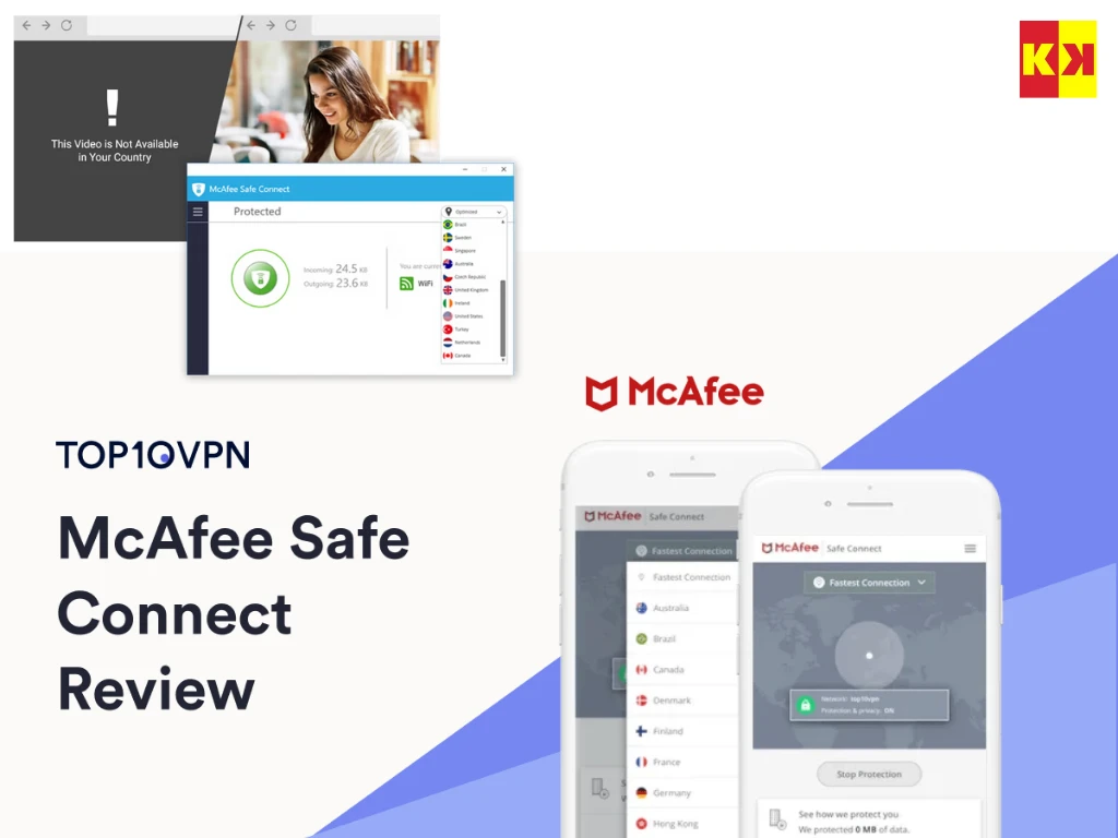 Tính năng nổi bật của McAfee Safe Connect VPN Premium