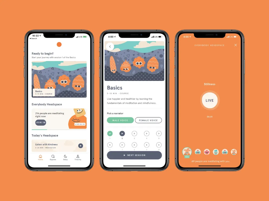 Lợi ích của tài khoản Headspace 6 tháng