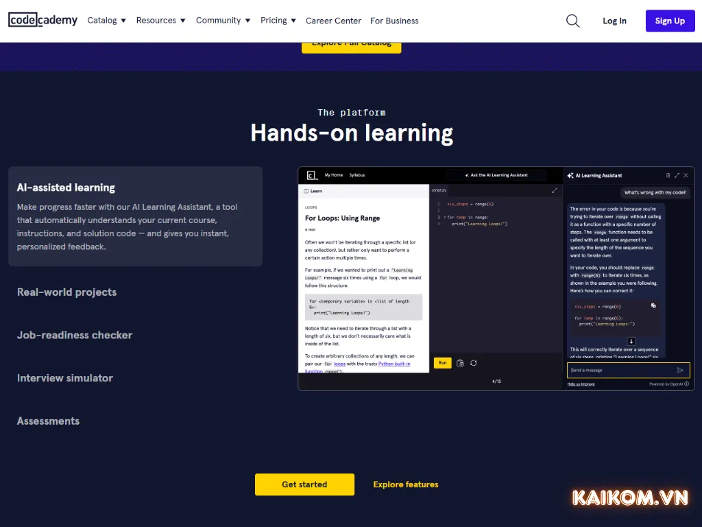 Giới thiệu về tài khoản Codecademy Pro