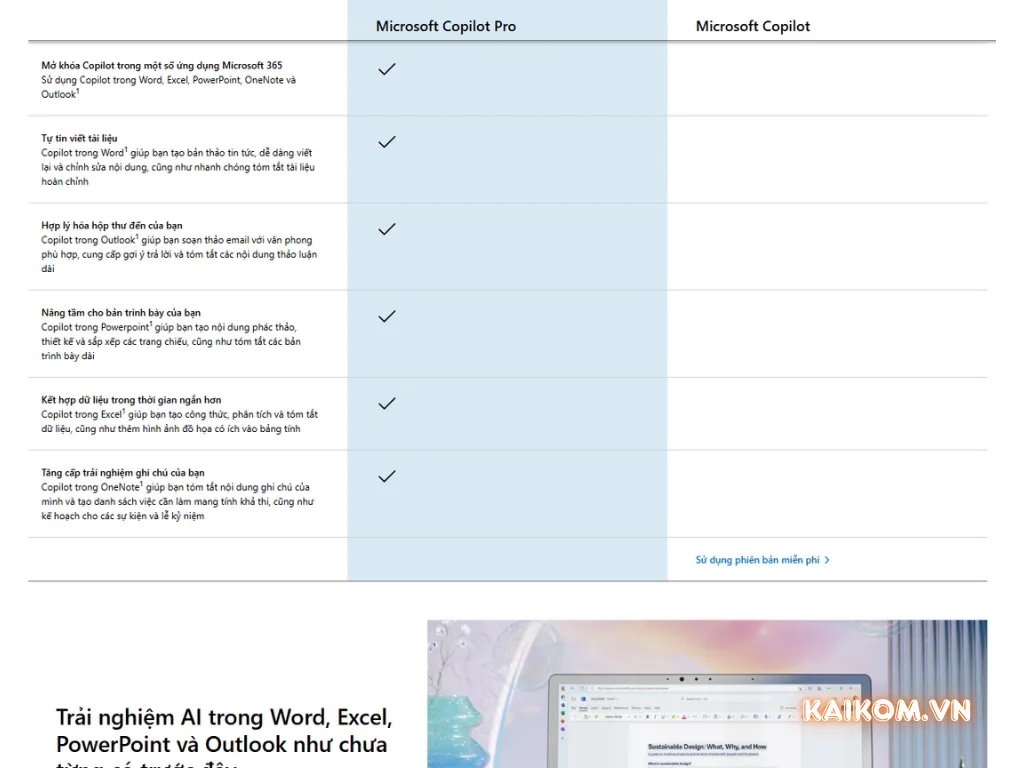 Copilot tích hợp sâu với Microsoft 365