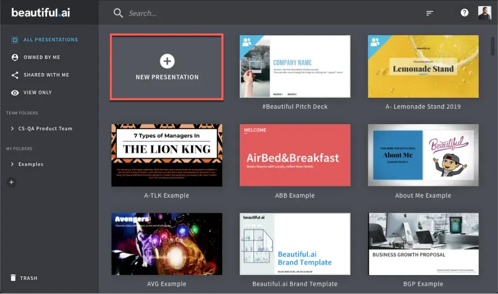 Lợi ích của tài khoản Beautiful Ai Edu