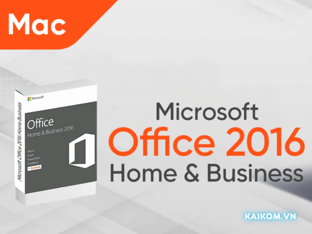 Tính năng Microsoft Office 2016 Home & Business for MAC