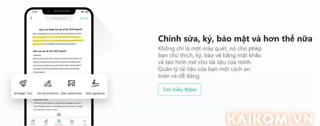 Chỉnh sửa, ký, bảo mật và hơn thế nữa