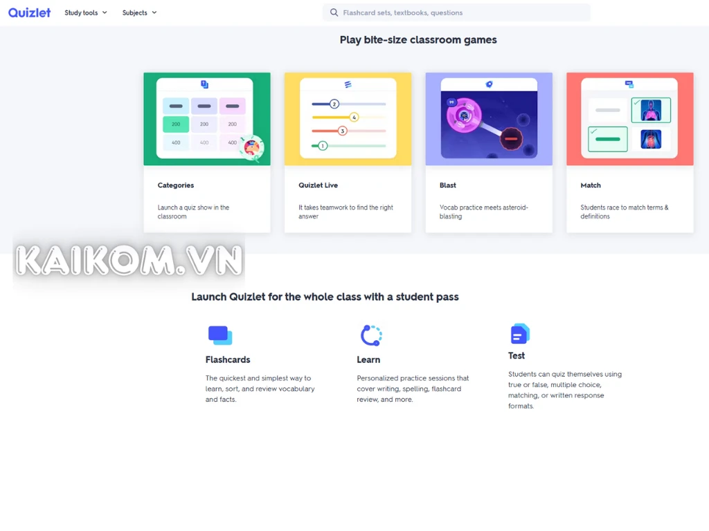 Quizlet Plus for Teacher mang lại chế độ học đa dạng