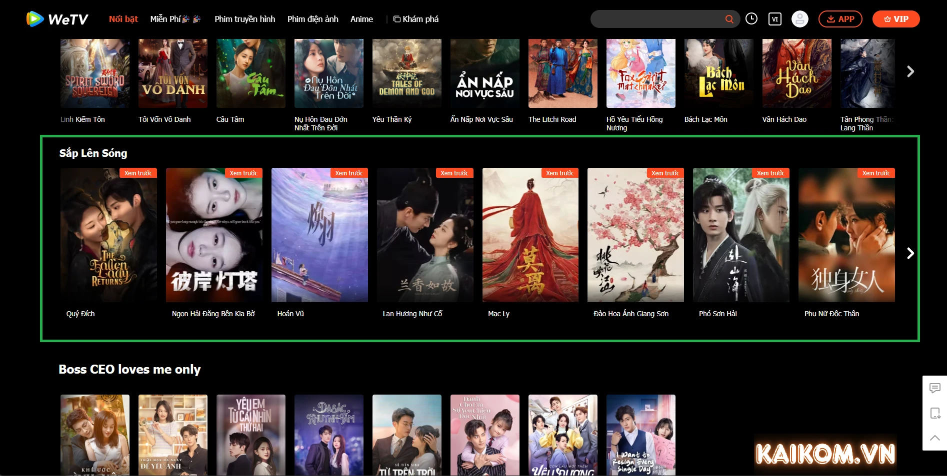 Người dùng WeTV VIP được xem phim sớm hơn những nguời khác