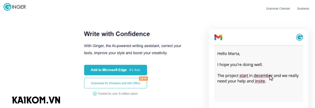 Ginger là công cụ gì?