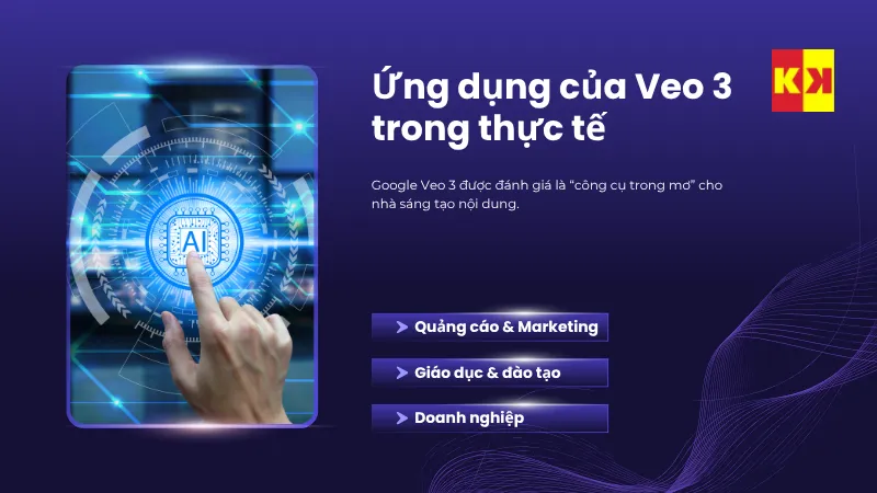 Khả năng ứng dụng của Veo 3 trong thực tế