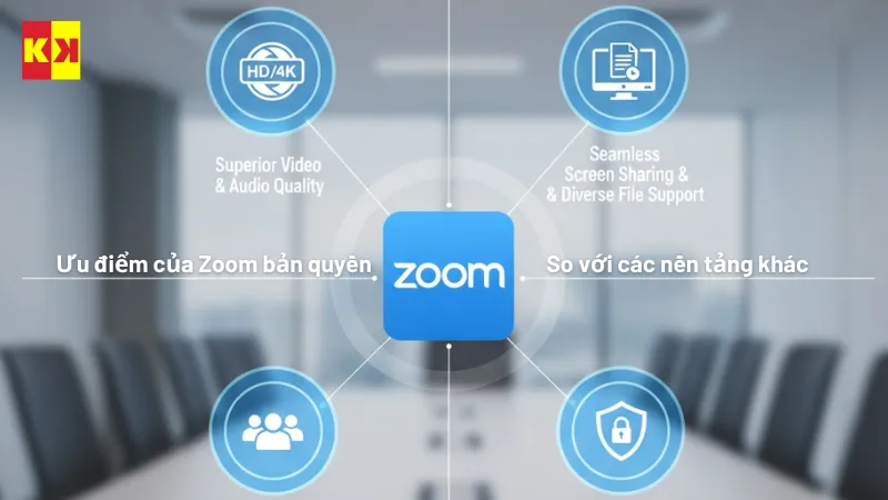 Ưu điểm của Zoom bản quyền so với các nền tảng khác