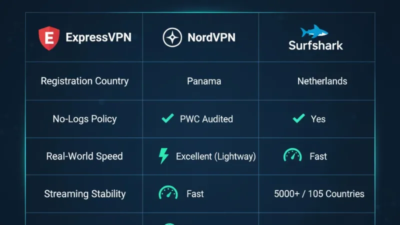So sánh nhanh: ExpressVPN và các đối thủ cùng phân khúc