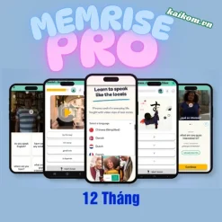 Tài khoản Memrise Pro (12 Tháng) – Ứng dụng học ngoại ngữ cho người mới