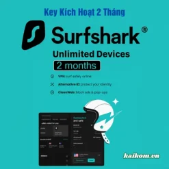 Key kích hoạt Surfshark VPN Starter 2 tháng