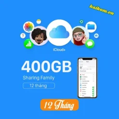 Nâng cấp dung lượng iCloud chính chủ | 400GB – 12 tháng