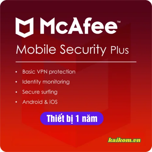 McAfee Mobile Security Plus w_ VPN Unlimited Thiết bị 1 Năm McAfee – Mã kích hoạt