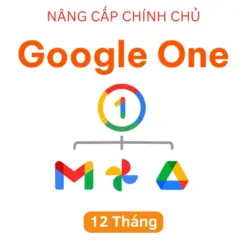 Nâng cấp bộ nhớ Google One chính chủ 12 tháng