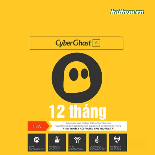 Tài khoản Cyberghost 12 tháng