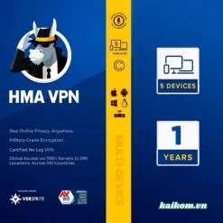Tài khoản HMA VPN 12 tháng 5 thiết bị