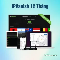 Tài khoản IPVanish VPN (12 Tháng)