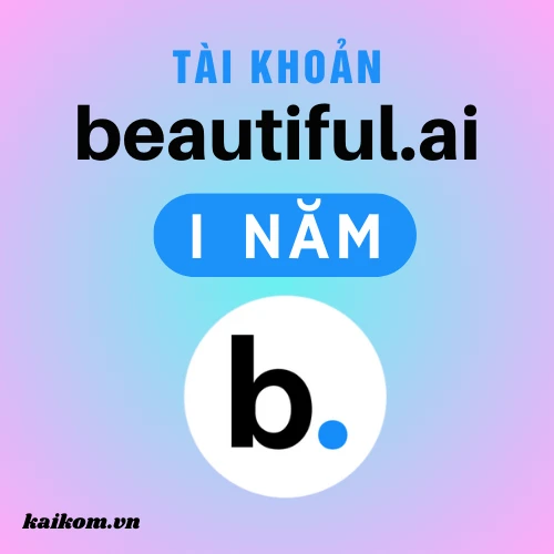 tài khoản beautiful.ai 1 năm