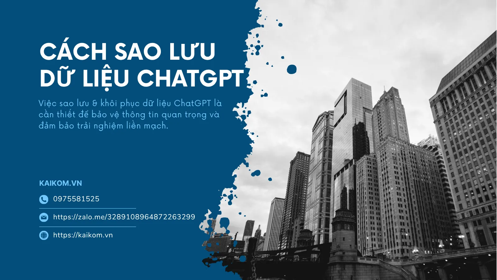 Cách sao lưu khôi phục dữ liệu ChatGPT khi đổi tài khoản