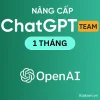 ChatGPT Team 1 tháng - Gói nâng cấp chính chủ